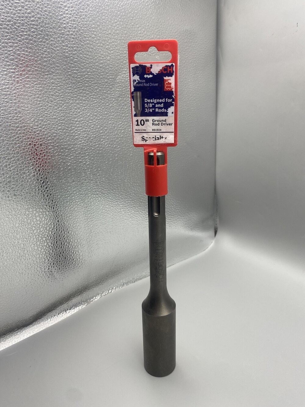 Bosch HS1924 SDS-MAX 10" Ground Rod Driver Specialty Design for 5/8" & 3/4" Rods